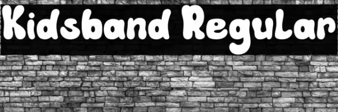 Kidsband Regular Font examples