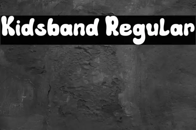 Kidsband Regular Font examples