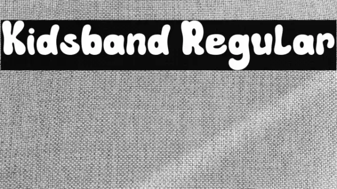 Kidsband Regular Font examples