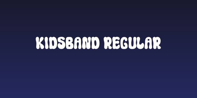 Kidsband Regular Social Header