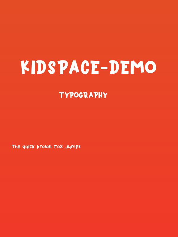 Kidspace-DEMO Poster