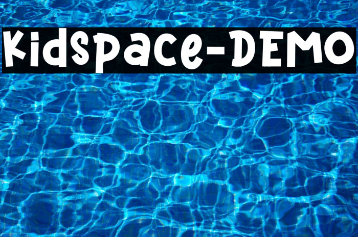 Kidspace-DEMO Font examples