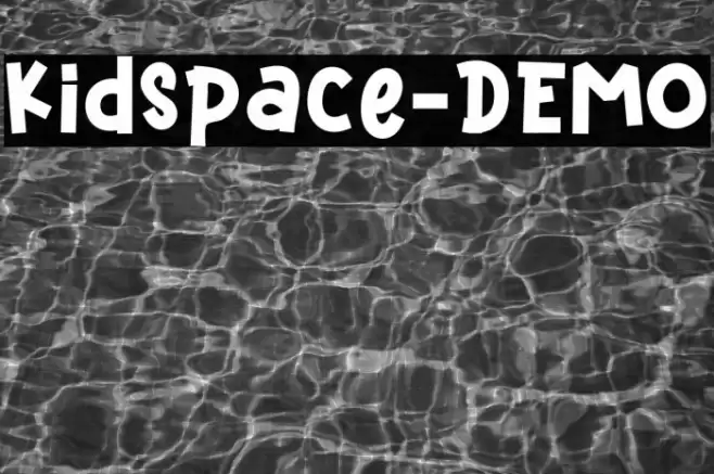Kidspace-DEMO Font examples