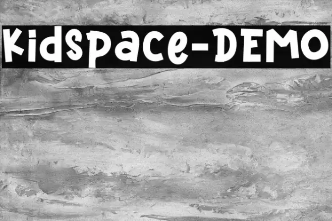 Kidspace-DEMO Font examples
