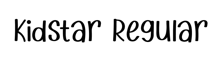 Kidstar Regular  font caratteri gratis