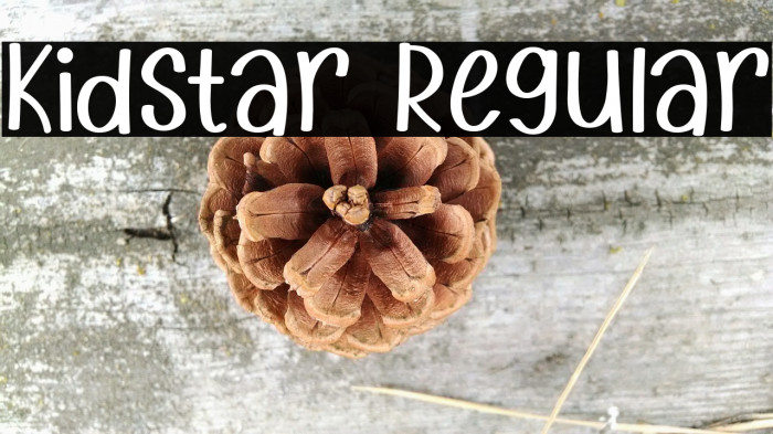 Kidstar Regular Font examples