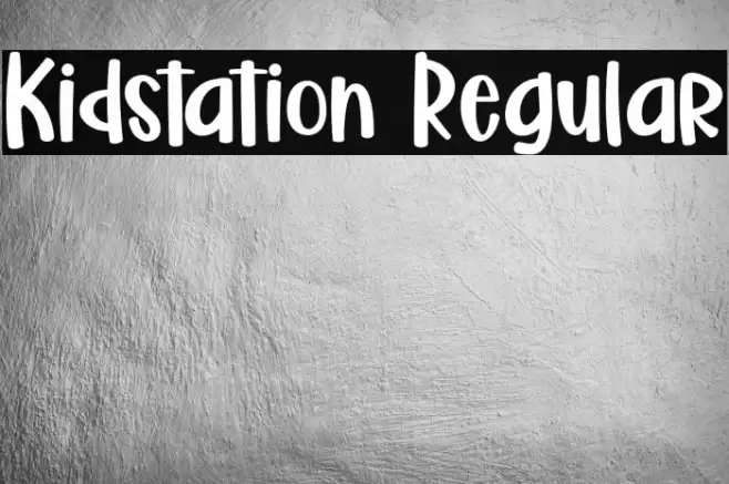 Kidstation Regular Font examples