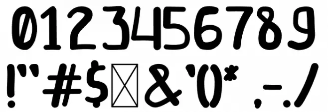 Kidstime Font OTHER CHARS