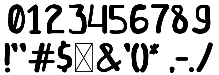 Kidstime Font OTHER CHARS