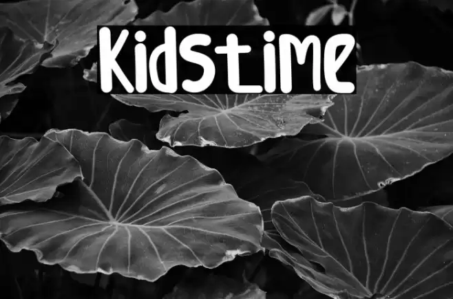 Kidstime Font examples