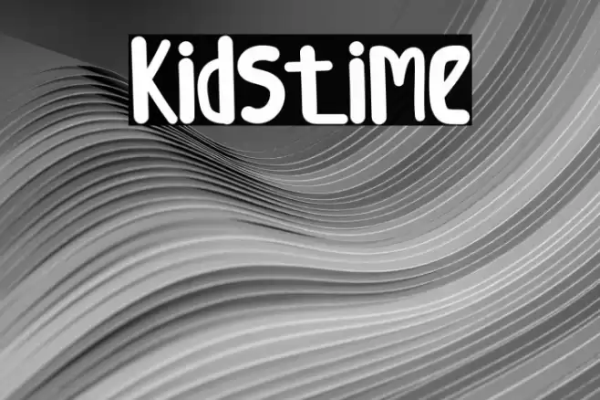 Kidstime Font examples