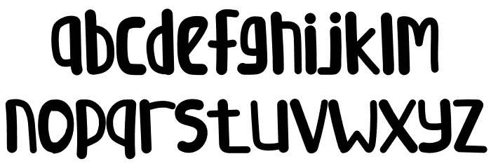 Kidstime Font LOWERCASE