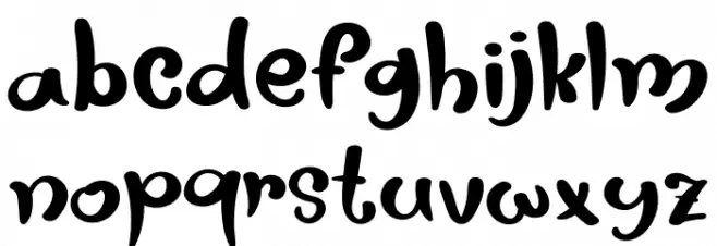 Kidstoy Font LOWERCASE
