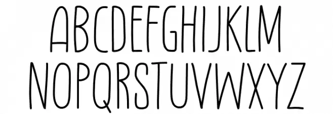 Kidstshirt خط أحرف صغيرة