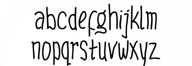 Kidtype Font LOWERCASE