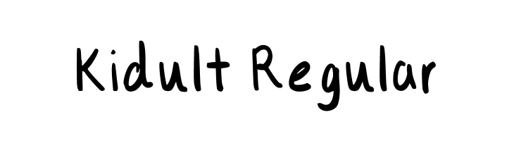 Kidult Regular Free Fonts Download