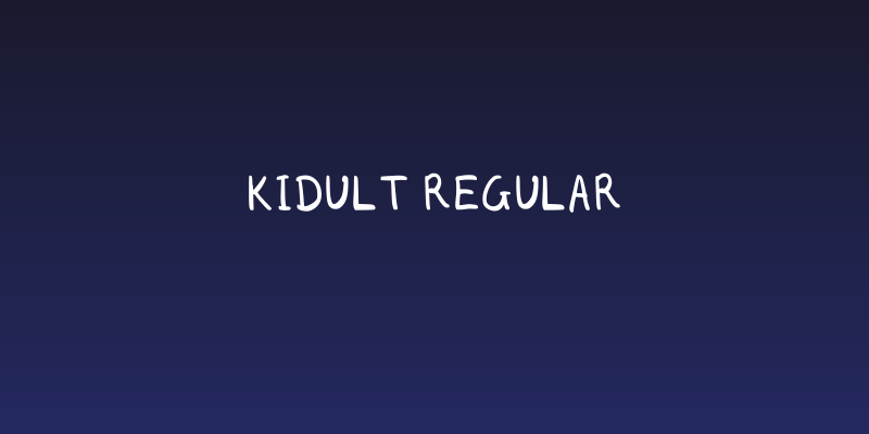 Kidult Regular Social Header