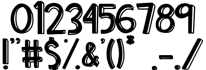 Kidz Block Font OTHER CHARS