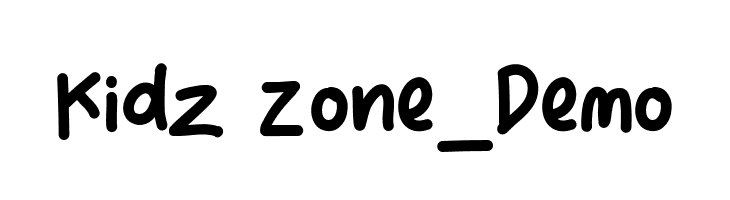 Kidz Zone_Demo  Frei Schriftart Herunterladen