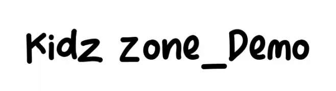 Kidz Zone_Demo  Frei Schriftart Herunterladen