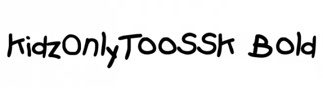 KidzOnlyTooSSK Bold  Fuentes Gratis Descargar