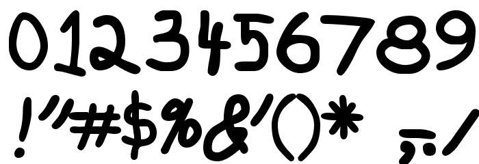 KidzOnlyTooSSK Bold Font OTHER CHARS