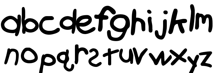 KidzOnlyTooSSK Bold Font LOWERCASE
