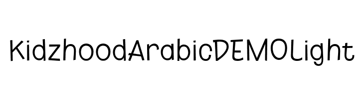 Kidzhood Arabic DEMO Light  لخطوط تنزيل