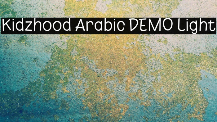 Kidzhood Arabic DEMO Light Example 1