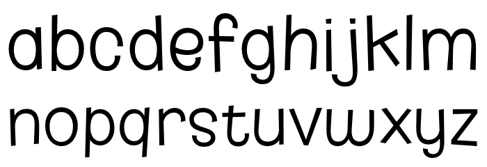 Kidzhood Arabic DEMO Light フォント 小文字