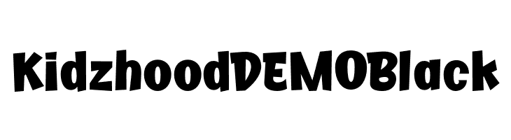 Kidzhood DEMO Black  font caratteri gratis