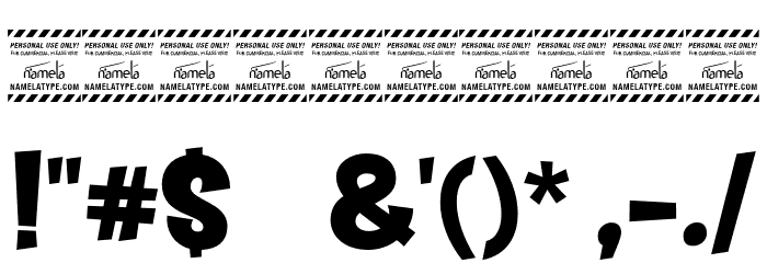Kidzhood DEMO Black Font OTHER CHARS