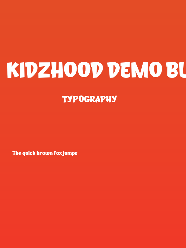 Kidzhood DEMO Black Poster