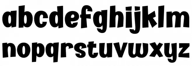 Kidzhood DEMO Black Caratteri MINUSCOLO