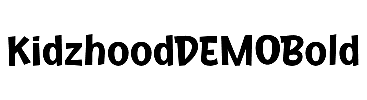 Kidzhood DEMO Bold  font caratteri gratis