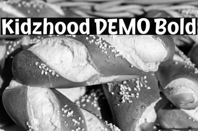 Kidzhood DEMO Bold फ़ॉन्ट examples