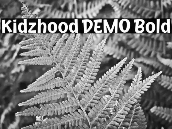 Kidzhood DEMO Bold फ़ॉन्ट examples