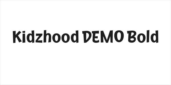 Kidzhood DEMO Bold Logo