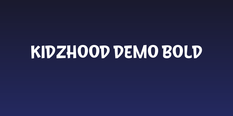 Kidzhood DEMO Bold Social Header