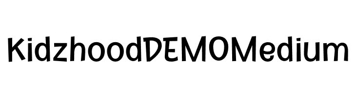 Kidzhood DEMO Medium  Frei Schriftart Herunterladen
