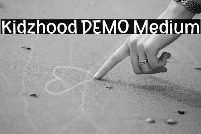 Kidzhood DEMO Medium फ़ॉन्ट examples