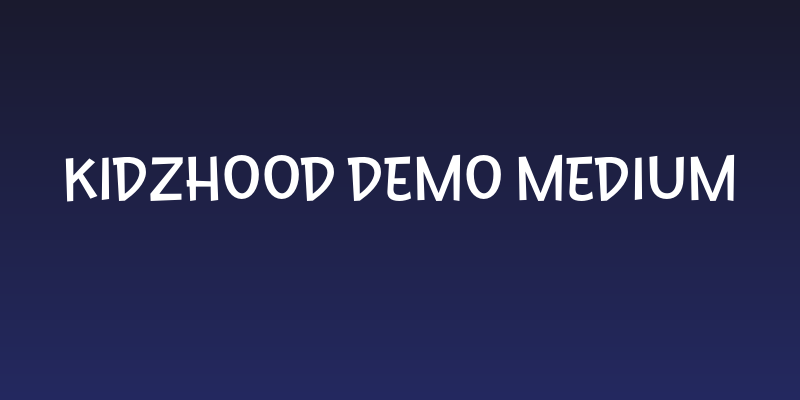 Kidzhood DEMO Medium Social Header
