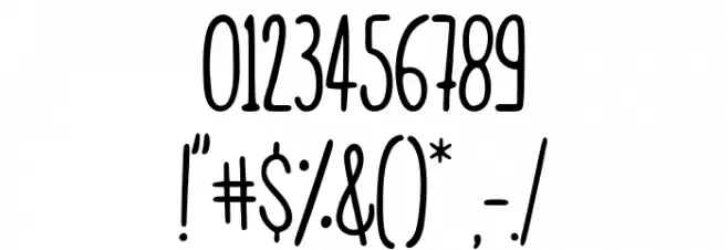 Kidzonia Regular Font OTHER CHARS