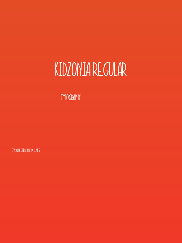 Kidzonia Regular Poster