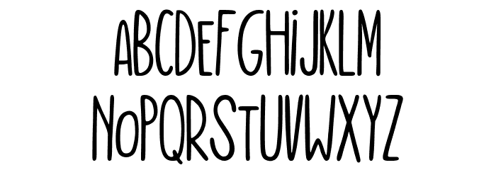 Kidzonia Regular Font LOWERCASE