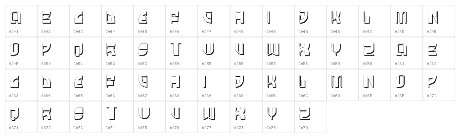Kiebitz Regular Character Map