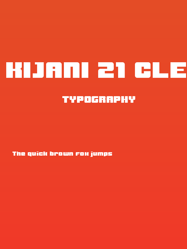 Kijani 21 Clean Regular Poster