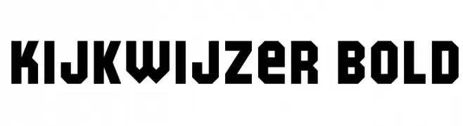 Kijkwijzer Bold  フリーフォントのダウンロード