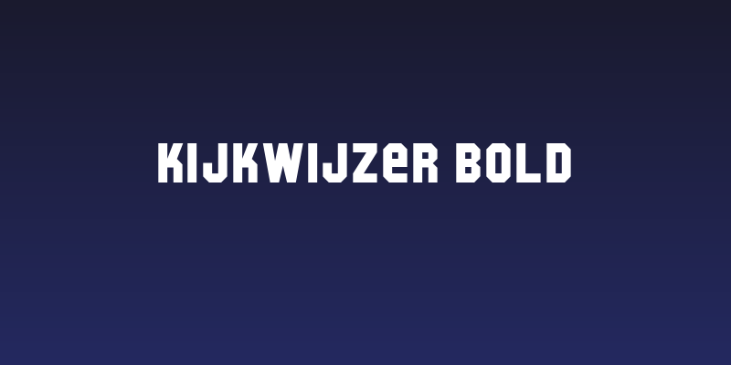 Kijkwijzer Bold Social Header