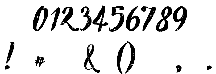 Kikelet Brush Font OTHER CHARS